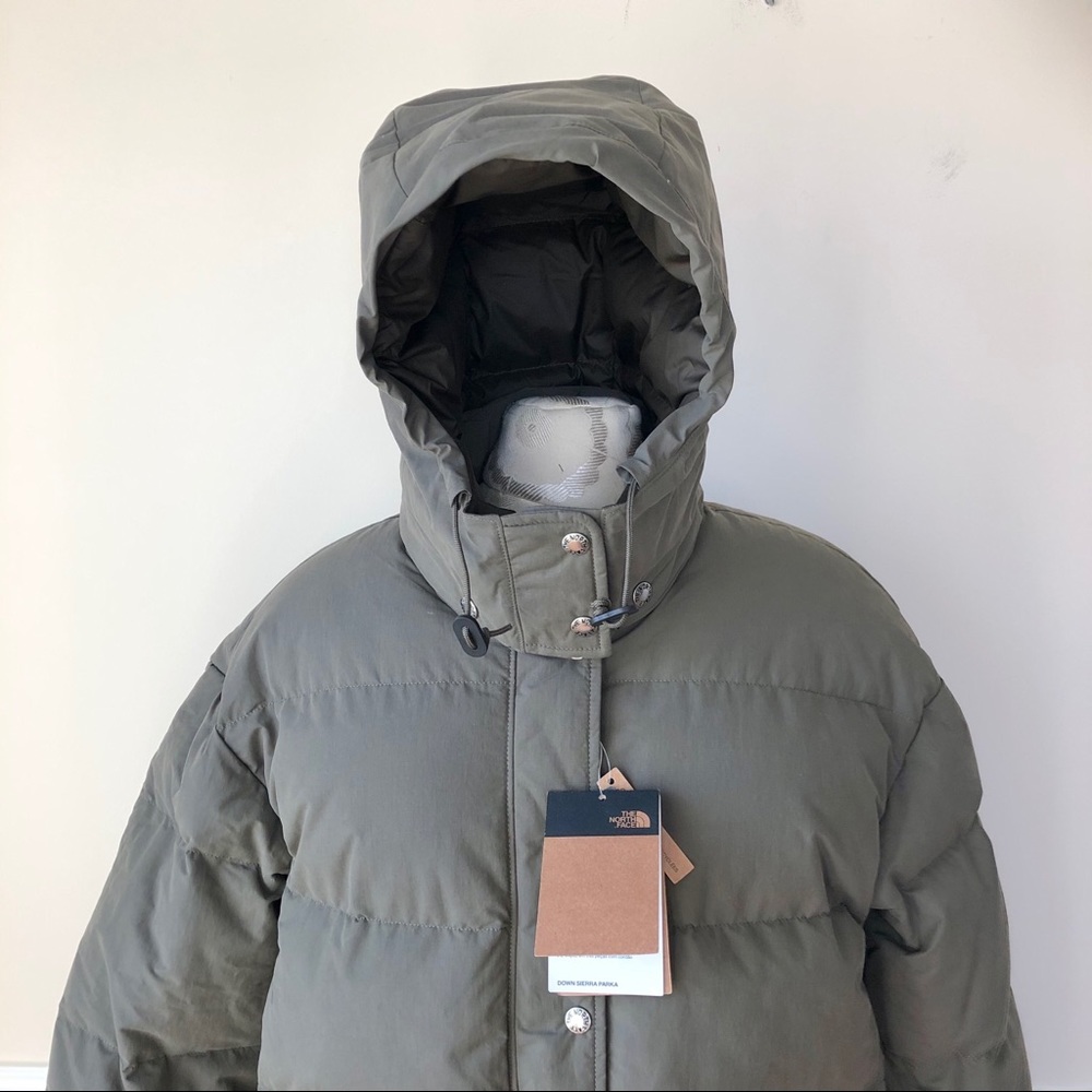 The North Face Sierra Down Parka Taupe Green NWT - Picture 8 of 16